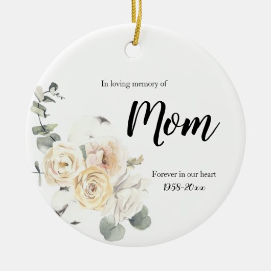 In Loving Memory of Mam Ornament Gifts (Voorkant)