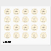 In Loving memory of name funeral memory keepsake Ronde Sticker (Vel)