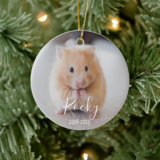 In Loving Memory of Pet, hond cat, kip, hamster Keramisch Ornament (Boom)