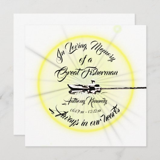 In Loving Memory of the Great Fisherman (Voorkant / Achterkant)