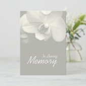 In Loving Memory Orchid 9 Uitvaart Aankondiging (Staand voorkant)