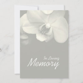 In Loving Memory Orchid 9 Uitvaart Aankondiging