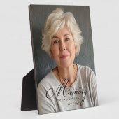 "In Loving Memory" Pasfoto-rouwbord Fotoplaat (Zijkant)