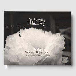 In Loving Memory Peony Funeral Gastboek 1 Gastenboek