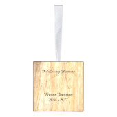 In Loving Memory Personaliseer het verlies van hui Kubus Ornament (Rechts)