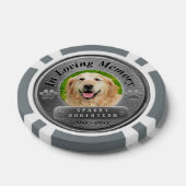 In Loving Memory Pet Pocket Foto Herinnering Poker Chips (Enkel)