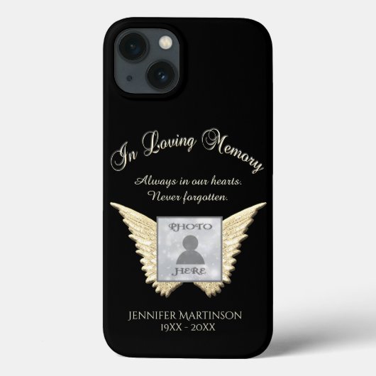 In Loving Memory Photo Angel WIngs Hoesje-Mate iPh Case-Mate iPhone Case (Achterkant)