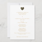 In Loving Memory Photo Black Heart Arch Effect Kaart (Achterkant)