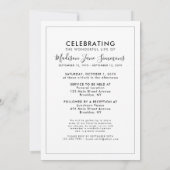 In Loving Memory Photo Celebration of Life Funeral Kaart (Achterkant)