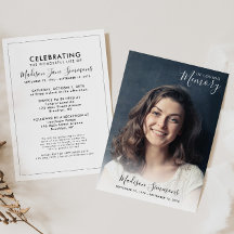 In Loving Memory Photo Celebration of Life Funeral