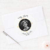 In Loving Memory Photo Classic Round Sticker (Envelop)
