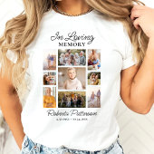 In Loving Memory Photo Collage Funeral Memorial  T-shirt