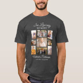 In Loving Memory Photo Collage Funeral Memorial  T-shirt (Voorkant)