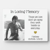 In Loving Memory Photo Herembrance Memorial Fotoplaat (voorkant)