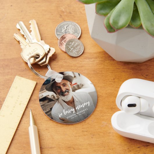 In Loving Memory Photo Keepsake Sleutelhanger (Bureau)