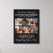 In Loving Memory Photo Memorial Canvas Afdruk (Voorkant)