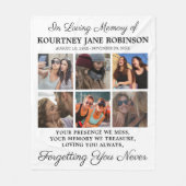 In Loving Memory Photo Memorial Fleece Deken (Voorkant)