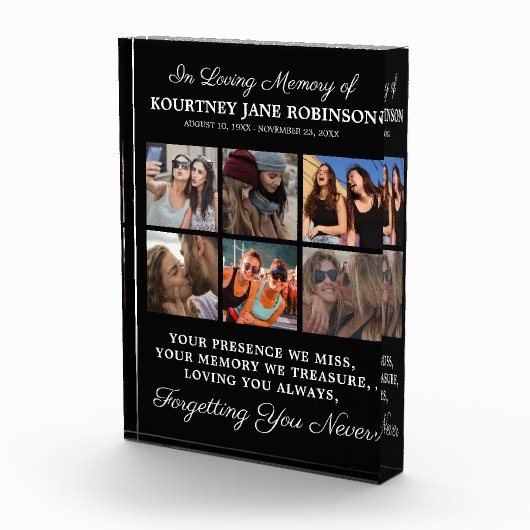 In Loving Memory Photo Memorial Fotoblokken (Rechts)