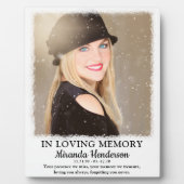 In Loving Memory Photo Memorial Fotoplaat (Voorkant)