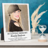 In Loving Memory Photo Memorial Fotoplaat (Zijkant)