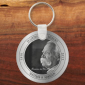 In Loving Memory Photo Memorial | Funeral Silver Sleutelhanger (Achterkant)