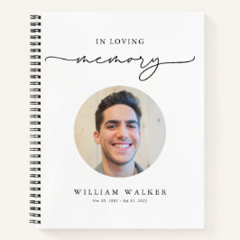 In Loving Memory Photo Memorial Guest Book Notitieboek
