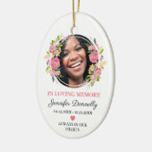 In Loving Memory Photo Memorial Keramisch Ornament (Links)