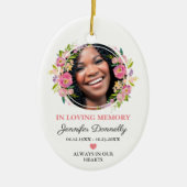 In Loving Memory Photo Memorial Keramisch Ornament (Voorkant)