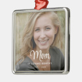 In Loving Memory Photo Memorial Metalen Ornament (Links)
