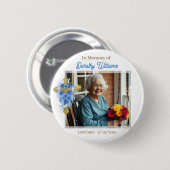 In Loving Memory | Photo Memorial Ronde Button 5,7 Cm (Voorkant /achterkant)