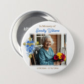 In Loving Memory | Photo Memorial Ronde Button 7,6 Cm (Voorkant /achterkant)