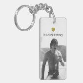 In Loving Memory Photo Memorial Sleutelhanger (Voorkant Links)