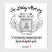 In Loving Memory Photo Memorial Sticker (Vel)