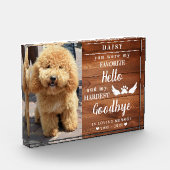 In Loving Memory Photo Paw Prints Pet Memorial Fotoblokken (Links)