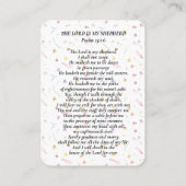 In Loving Memory Photo Psalm Prayer Card Visitekaartje (Achterkant)