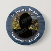 In Loving Memory Photo Remembrance Button (Voorkant)