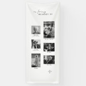 In Loving Memory Photo Wedding Display Wedding Mem Spandoek (Verticaal)