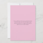 In Loving Memory Pink Rainbow Children begrafenis Kaart (Achterkant)