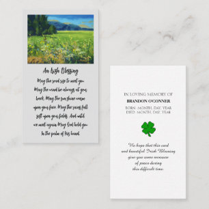 In Loving Memory Platteland Sympathie Card Visitekaartje