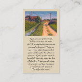 In Loving Memory Platteland Sympathie Card Visitekaartje (Voorkant)
