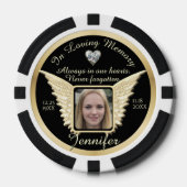 In Loving Memory Pocket Foto Herinnering Poker Chips (Voorkant)