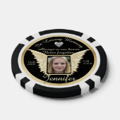 In Loving Memory Pocket Foto Herinnering Poker Chips (Enkel)