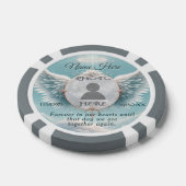 In Loving Memory Pocket Photo Remembrance Poker Chips (Enkel)