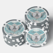 In Loving Memory Pocket Photo Remembrance Poker Chips (Opstapeling)