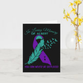 In Loving Memory Preventie van zelfmoord bewustzij Kaart (Gele Bloem)