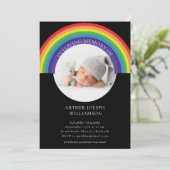 In Loving Memory Rainbow baby Funeral Modern Kaart (Staand voorkant)