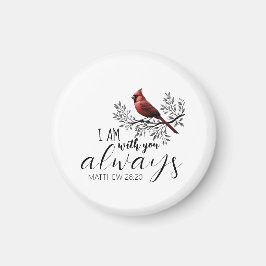 In Loving Memory: Red Cardinal Memorial Magneet