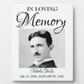 In Loving Memory Rememberance Plaque Keepsake Fotoplaat (Voorkant)