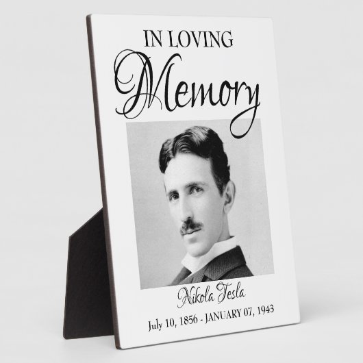 In Loving Memory Rememberance Plaque Keepsake Fotoplaat (Zijkant)