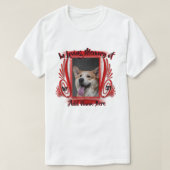 In loving memory (rood) foto gepersonaliseerd T-sh T-shirt (Design voorkant)